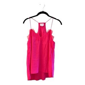 Cami NYC Racer Silk Charmeuse Camisole in Pink Size S